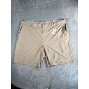 Peter Millar Shorts Mens 52 Beige Crown Sport Golf Performance Stretch Chino